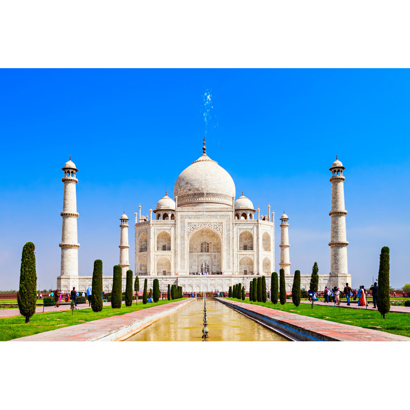 Le Taj Mahal sur toile par Saiko, H 20 po x l 30 po x P 1,25 po