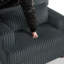 Chaise d'appoint rembourrée en fausse fourrure avec coussin Ermia-111687807