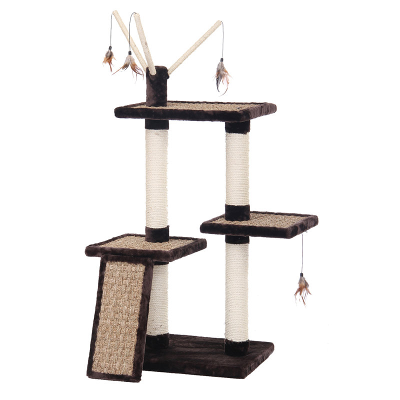 Arbre à chat 45 "à trois niveaux
