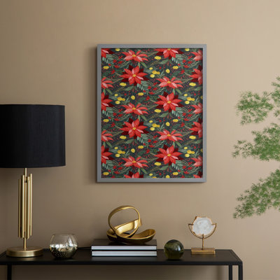 «Bright Christmas Night Collection», reproduction encadrée E - bois massif