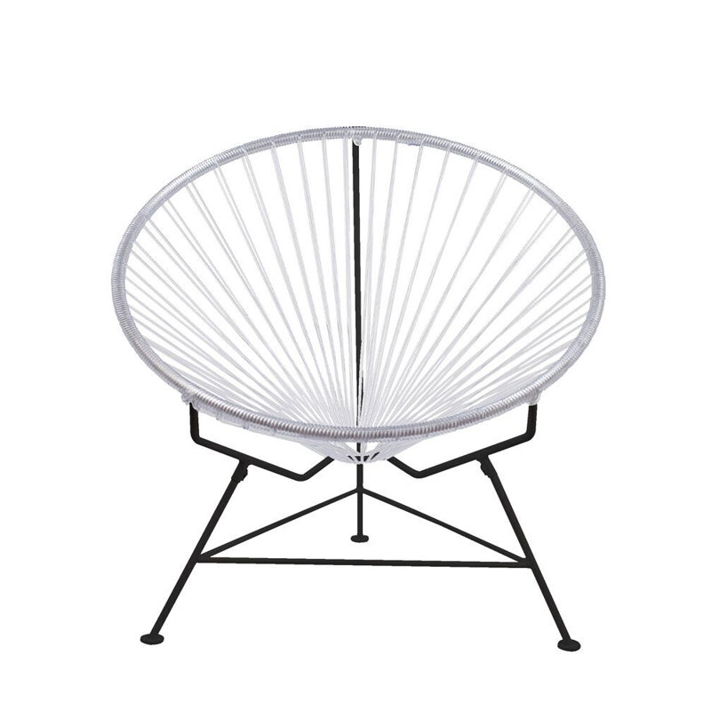 Innit Indoor Handmade Lounge Chair, Clear/Black
