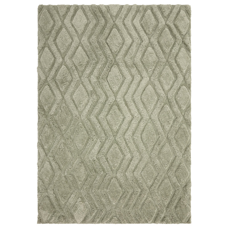 Peck Geometric Shag Area Rug, Rectangle 160 x 230cm