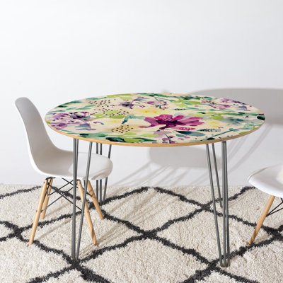 Oval Solid Wood Top Dining Table