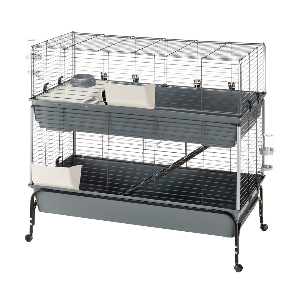 Double storey shop rabbit cage