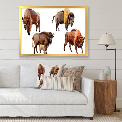 Bison exotique - Peinture sur toile