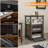 16'' W Metal Nightstand