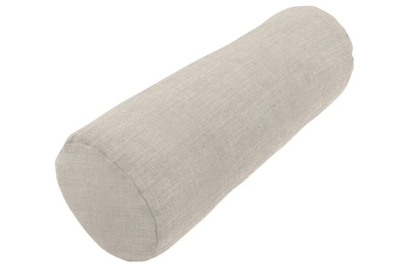 Outdoor Sunbrella Knife Edge Bolster Pillow, Cast Silver Sunbrella® Plainweave
