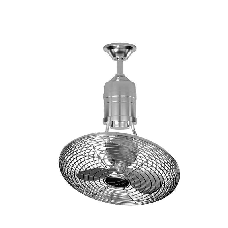 Bellows III 18'' Ceiling Fan, Stainless Steel