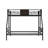 Twin Over Full Bunk Bed With Trundle, Metal Frame For Small Bedrooms, Features, Space - Saving, No Box Spring, Strong Support, Quick Setup Process Ideal Spaces, Construction, Guardrail, 2 Ladders,