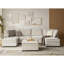 Talani Modern 8 Seater Slipcovered Corner Sofa with Hidden Storage-975752516