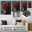 Décoration murale rouge rouge noir eucalyptus III - eucalyptus-1897012937-2135146956