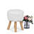 Solid + Manufactured Wood Accent Stool
