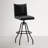 Estuardo 29.92" Upholstered Top Grain Genuine Leather Swivel Counter & Bar Stool-295039476
