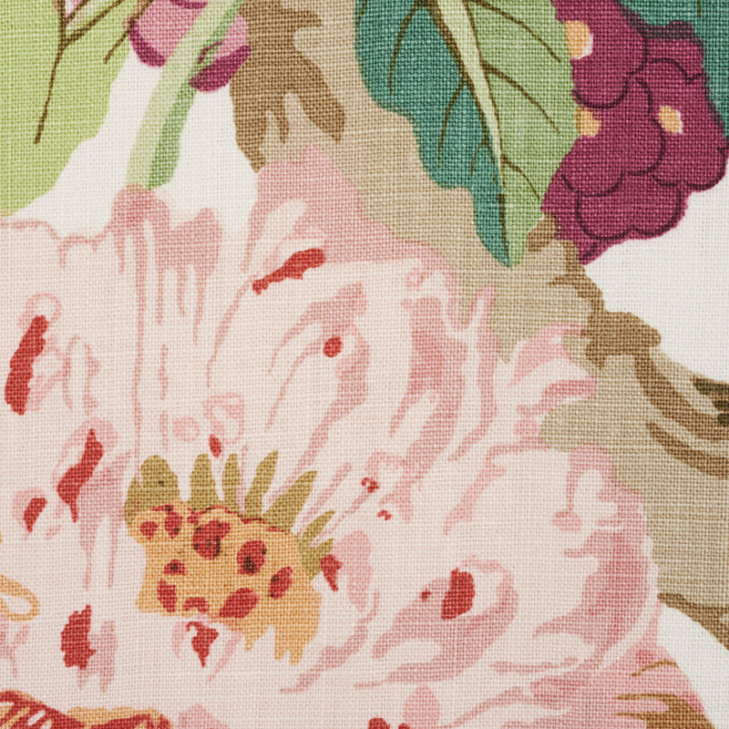 Enchanted Garden Fabric, Fuchsia 