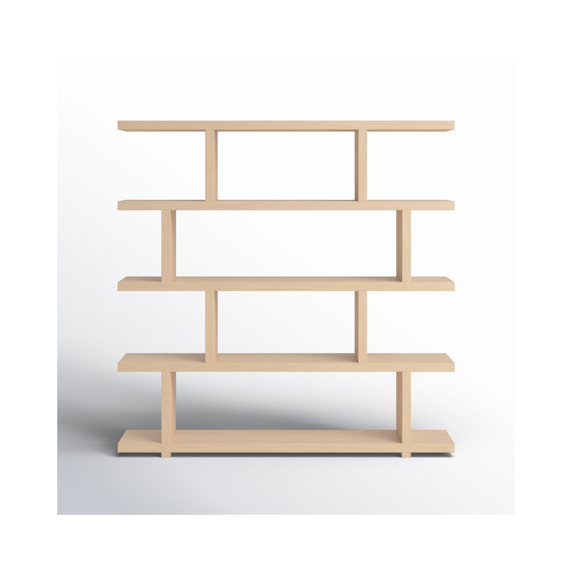 Annora Wide Bookcase, Natural