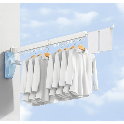 Spacemaster Pro Retractable Folding Clothes Rack