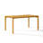 59'' Rectangular Dining Table for 6, Modern MDF Wood Kitchen Table with Solid Wood Legs