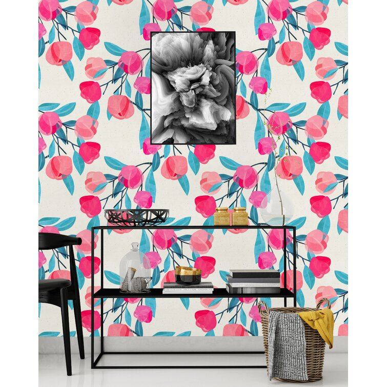 Winston Porter Charlbury Peel & Stick Floral Panel | Wayfair