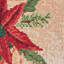 Chemin de table poinsettias bougies de noël design tapisserie Puentes