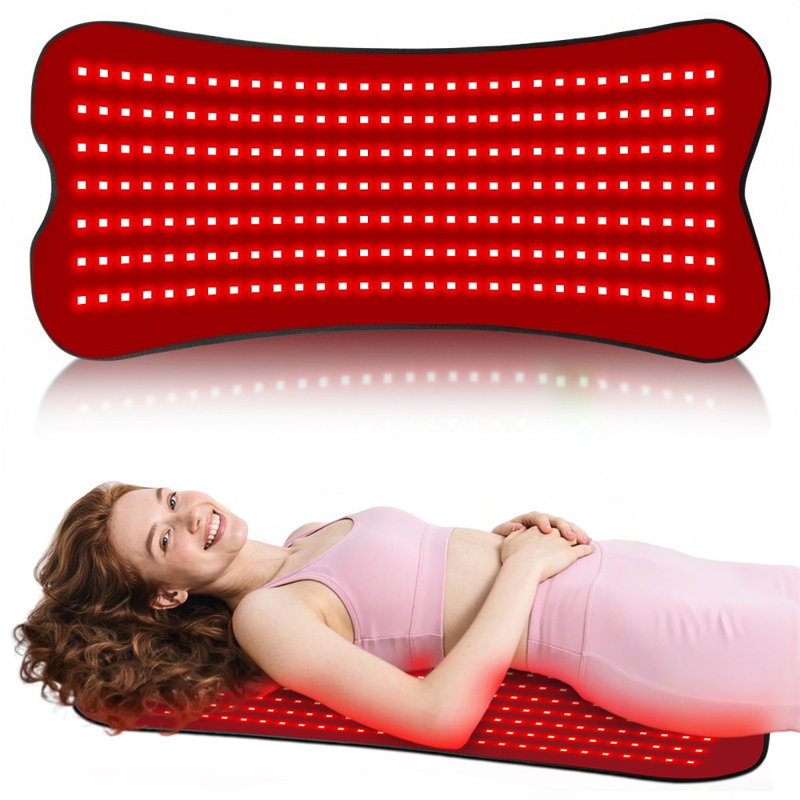 Tapis de luminothérapie Morfone 31 x 14 pouces (79 x 36 cm) à infrarouge proche (660 nm + 850 nm) avec 210 DEL haute puissance