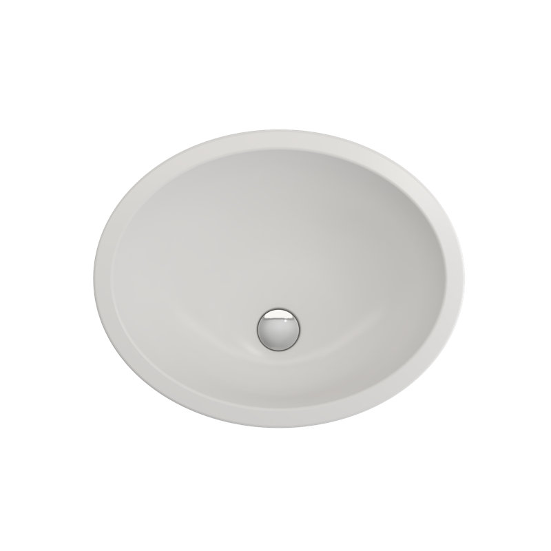 Parma 22.4'' L Bathroom Sink, Matte White