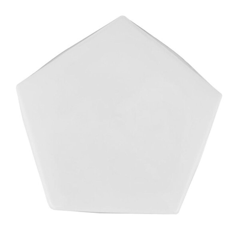 Pryce Ceramic Accent Stool, White