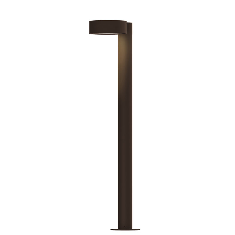Borne d'éclairage intégrée en métal Reals, Bronze, H 28 po x l 5 po x P 7,75 po