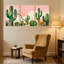 «Cactus Desert Cactus Landscape», ensemble de 3 impressions sur toile-275331206