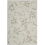 Asiha Floral Hand-Hooked Gray/Ivory Area Rug