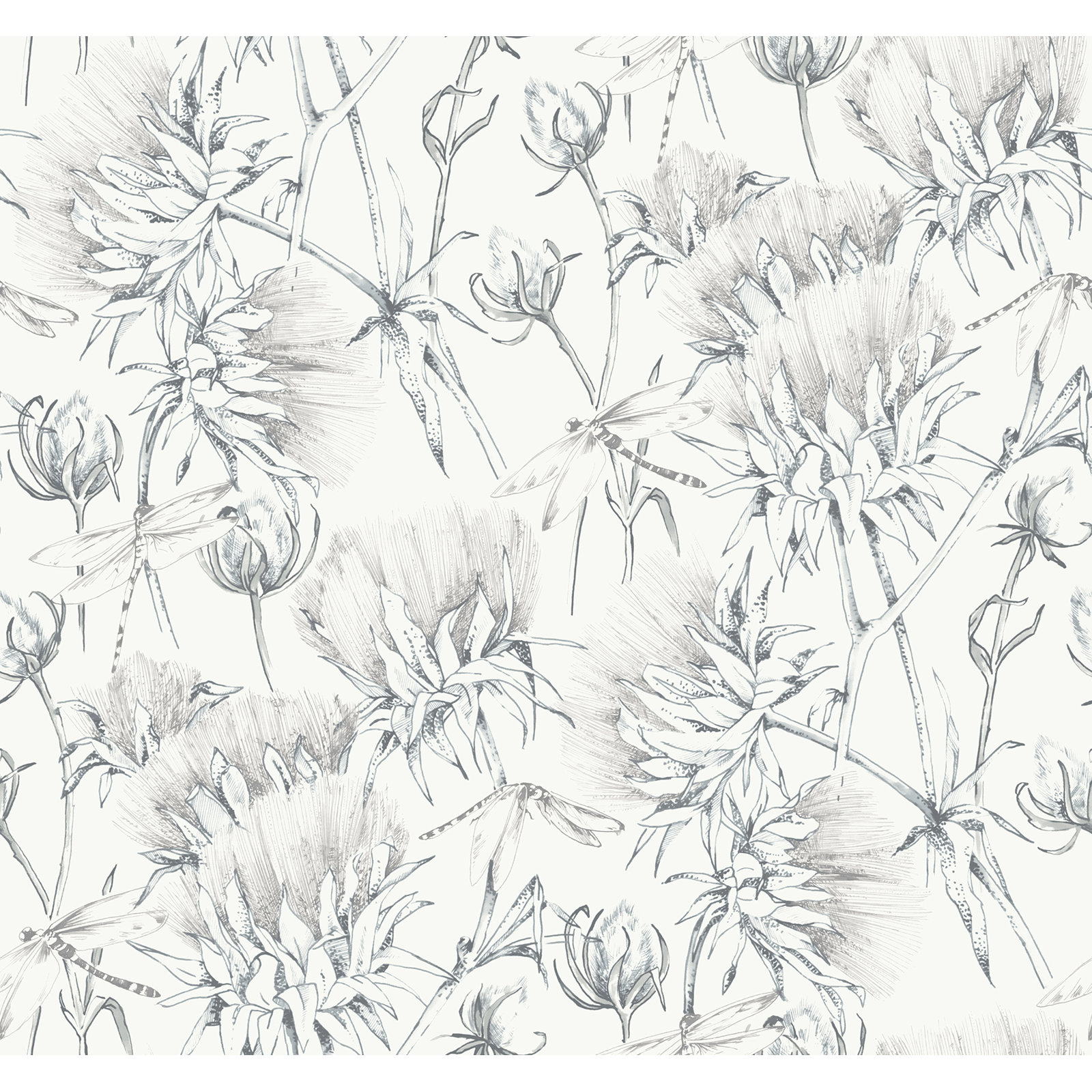 Animal Print Wallpaper, Gray
