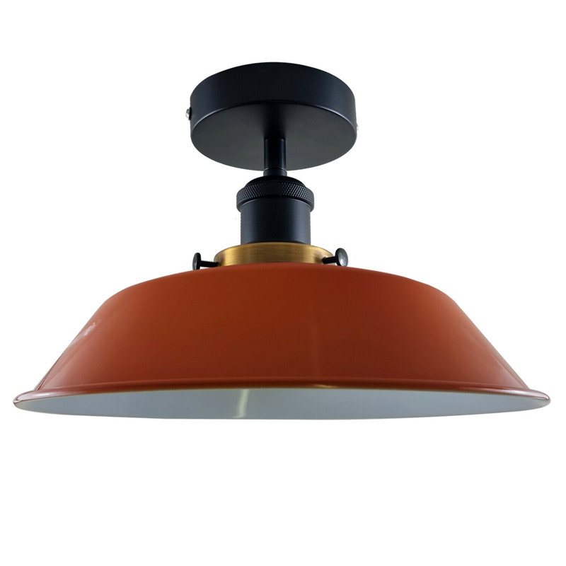 Lederer Flush Mount, Orange
