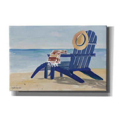 «Beach Chairs 2» par Stellar Design Studio - peinture sur toile tendue