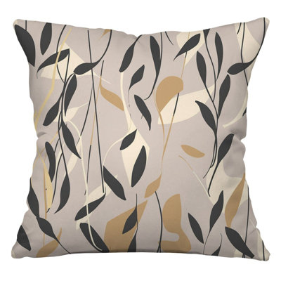 Cotton Blend Reversible Throw Pillow