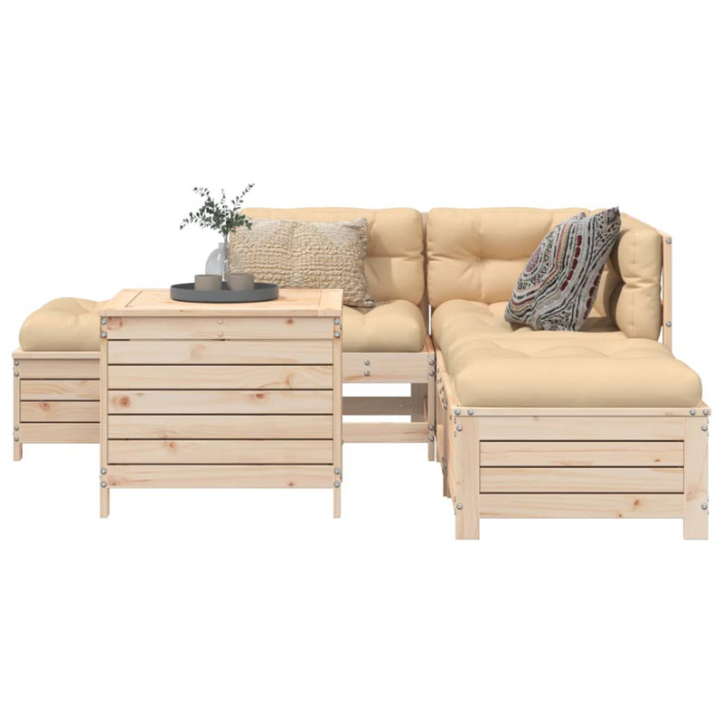 62cm Wide Outdoor L-Shaped Patio Sofa