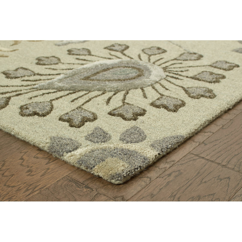 Shalya Hand Tufted Paisley Indoor Rug