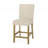 Contemporary Fabric Button Tufted Counter Stools-133252491-133252533