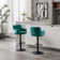 Adjustable Bar Stools with Backrest and Footrest, Set of 2
