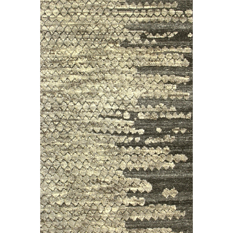 Tapis gris foncé / beige / gris anthracite Dew Drop, Rectangle 9 pi 4 po x 12 pi
