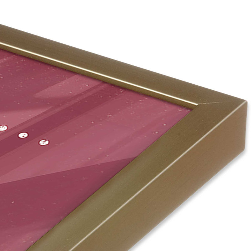 «Classic Reindeer Sleigh Rides», impression de signe, Cadre doré brossé, H 9,25 po x l 11,25 po