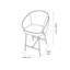 Kelsby Upholstered Counter Stool with Metal Frame