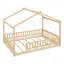 Structure de lit en bois avec clôture