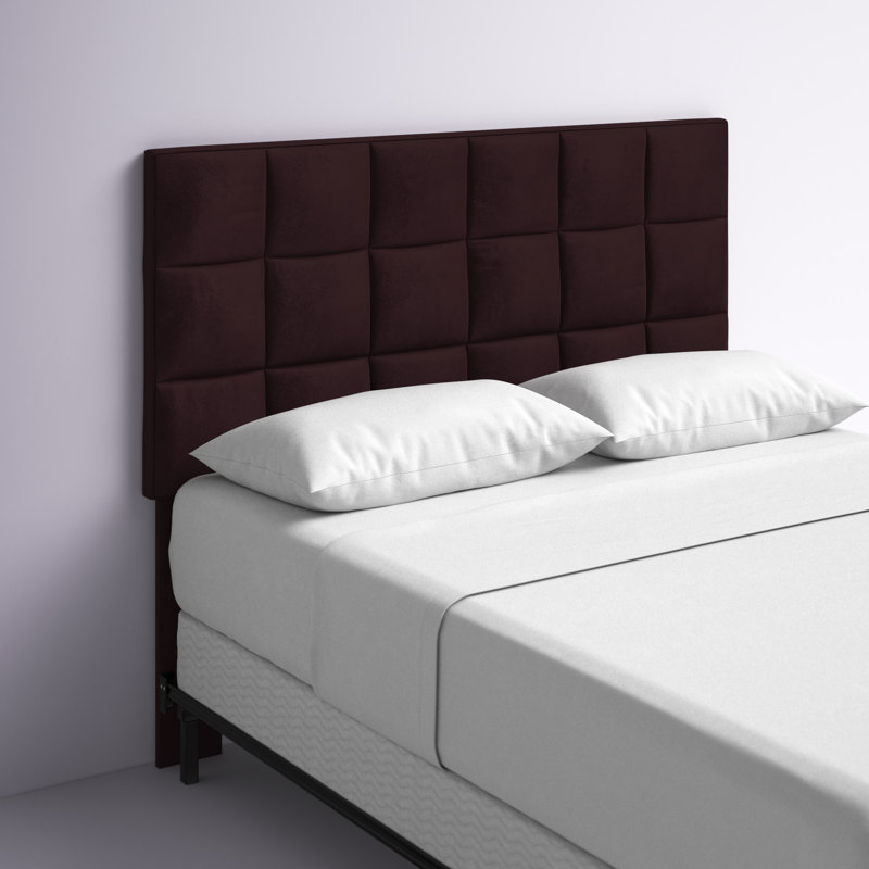 Tête de lit tapissier Choco, Grand, Mauve
