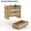 Rattan Nightstand Set of 2, Boho Bedside Table with USB Charging Station & Storage Drawers, End Table or Side Table for Bedroom, Office, Living Room-1925673491-1921851104