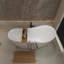  59'' x 29.5'' Free Standing Tub Acrylic Freestanding Bathtub Soaking Bath Tub J05 Bathroom Single Slipper Tub