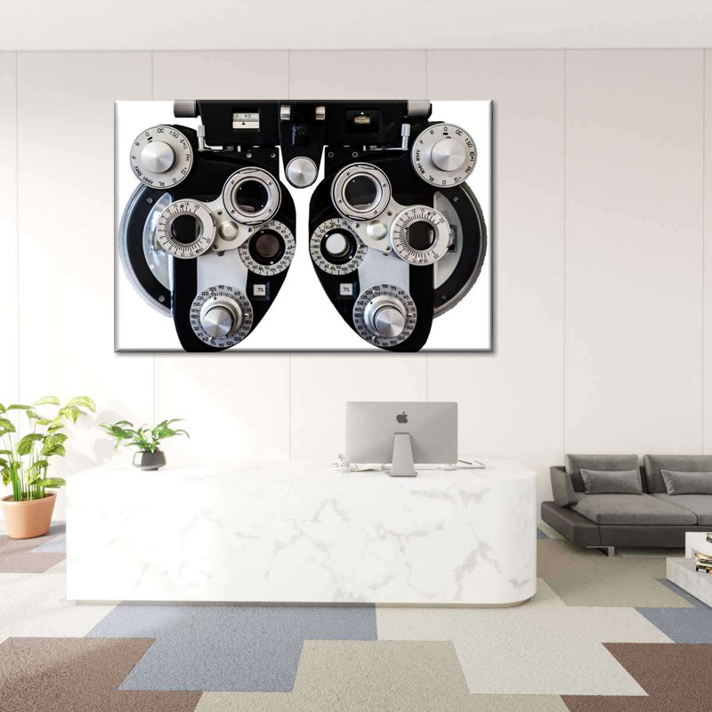 " Optical Phoropter ", 45" H x 30" W x 1.25" D