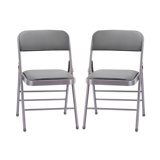 Khael Vinyl Padded Stackable Folding Chair Folding Chair Set