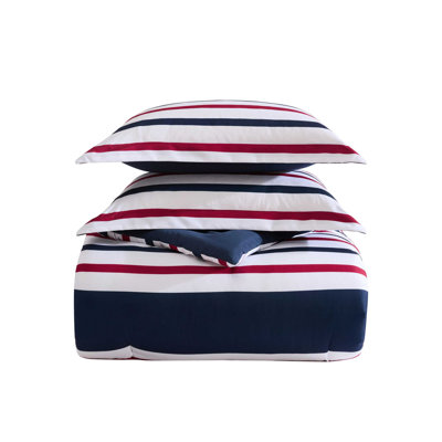 Nautica Clove Hitch Stripe Reversible Blue Comforter Set