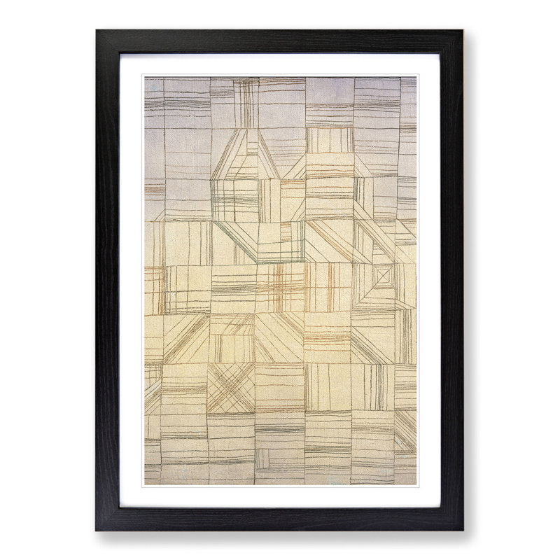 Variations by Paul Klee - Picture Frame Painting, Black Framed, 65cm H x 48cm W x 2cm D