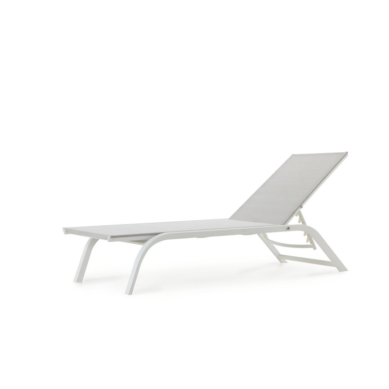 Chaise longue empilable Averyann