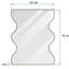 Miroir mural Miroir rectangulaire avec côtés ondulés